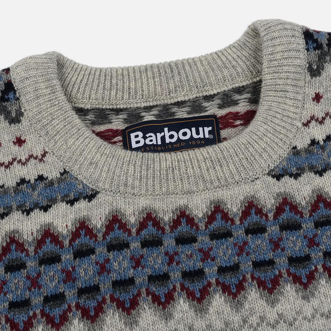 Barbour Мужской свитер Case Fairisle Crew