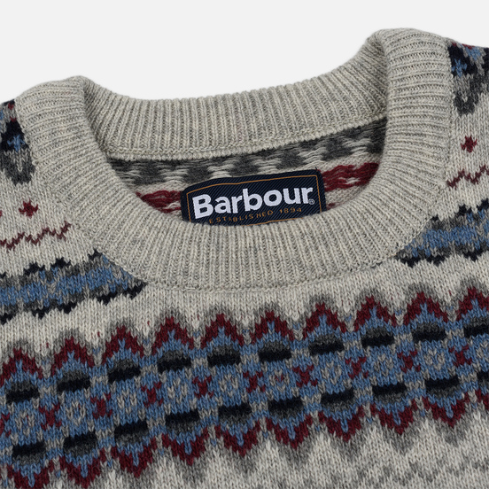 Мужской свитер Barbour Case Fairisle Crew Fog