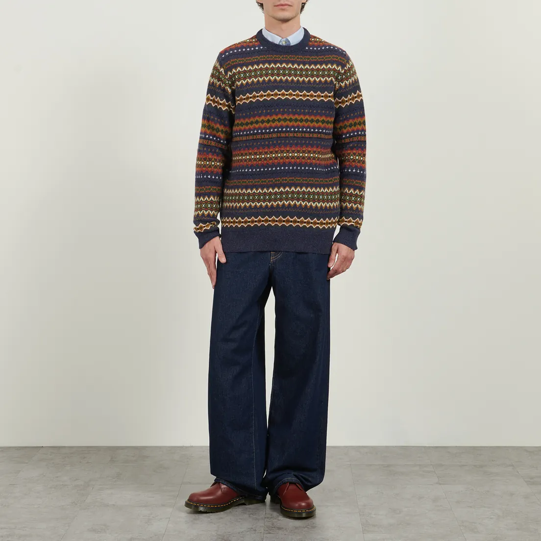 Barbour Мужской свитер Case Fairisle Crew