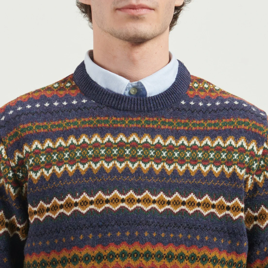 Barbour Мужской свитер Case Fairisle Crew