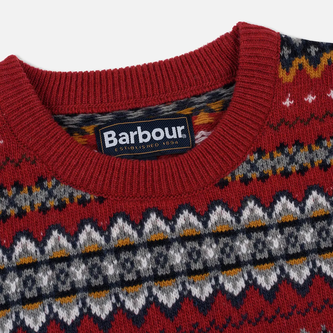 Barbour Мужской свитер Case Fairisle Crew