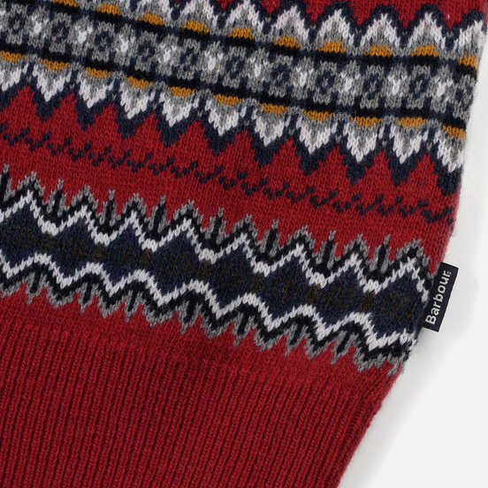 Мужской свитер Barbour Case Fairisle Crew Rich Red