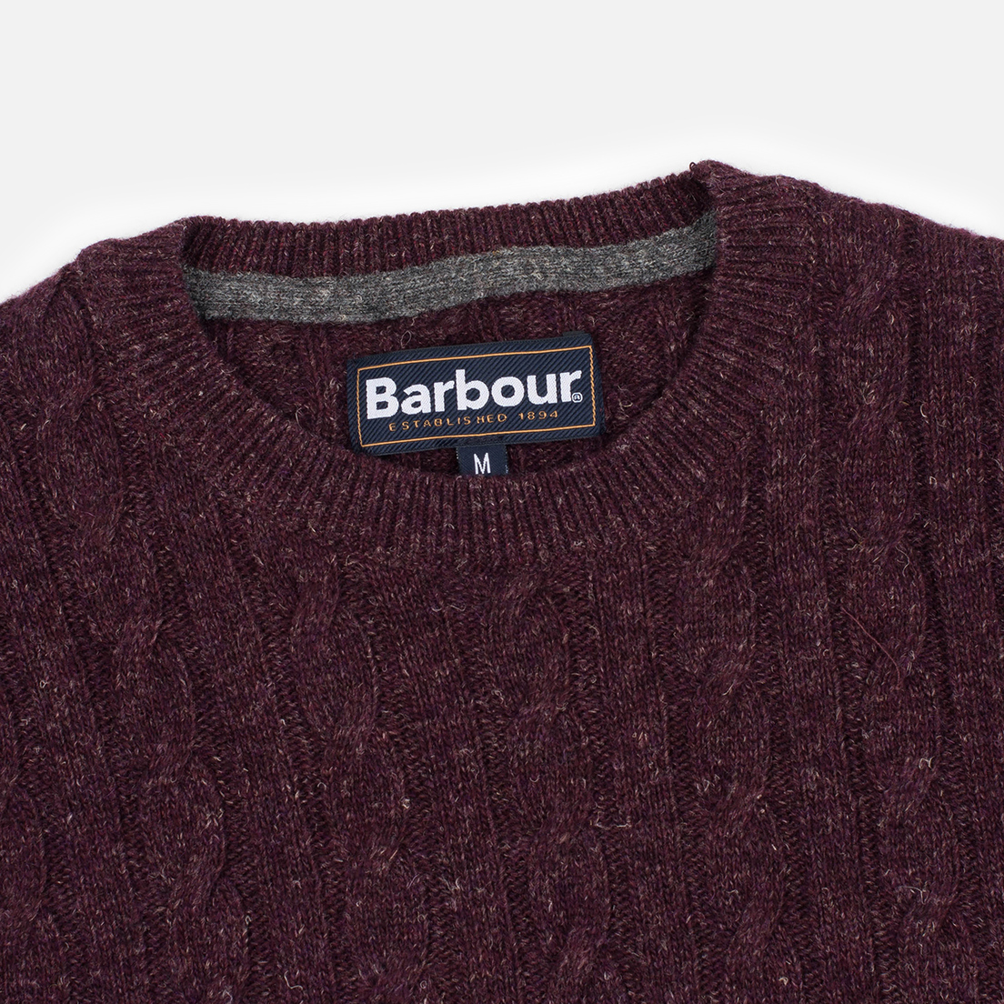 Barbour Мужской свитер Essential Cable Crew