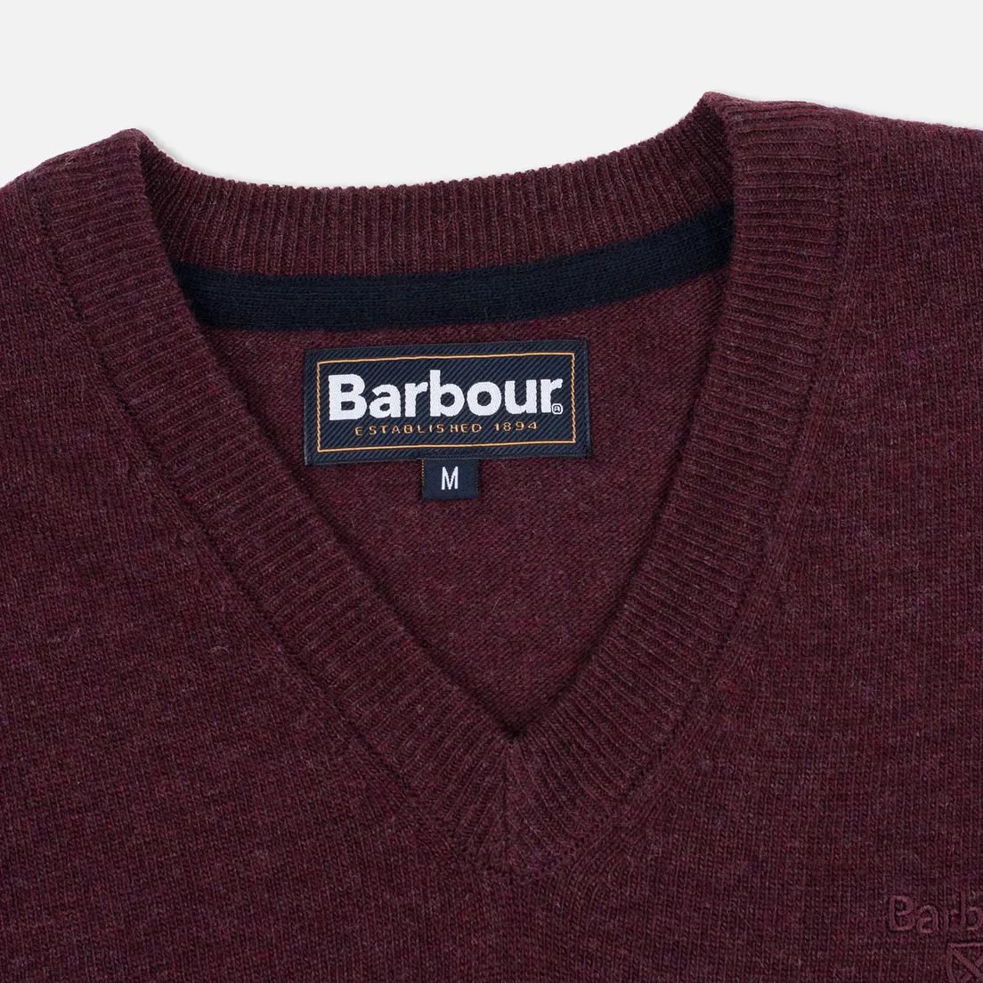 Barbour Мужской свитер Essential Lambswool V-Neck