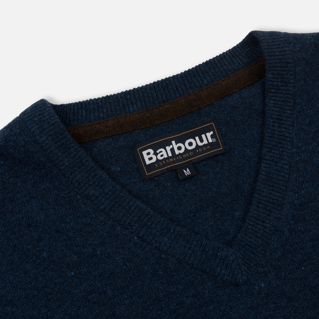 Barbour Мужской свитер Essential Lambswool V Neck