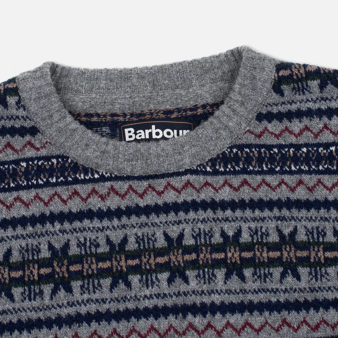 Barbour Мужской свитер Harvard Fairisle Crew Neck