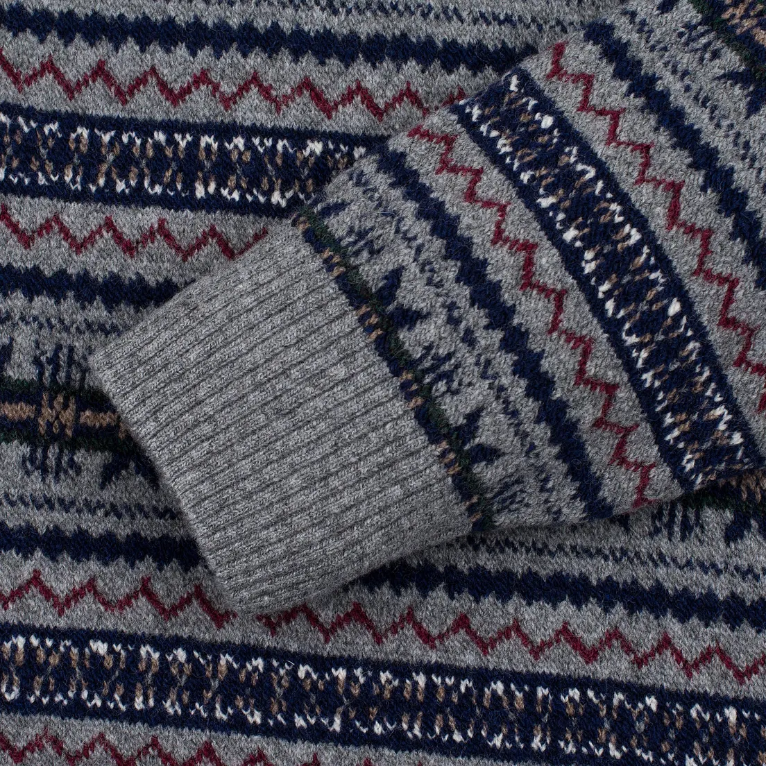 Barbour Мужской свитер Harvard Fairisle Crew Neck