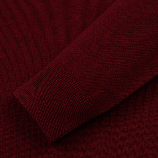 Мужской свитер Fred Perry Tipped Sleeve Crew Neck Dark Red