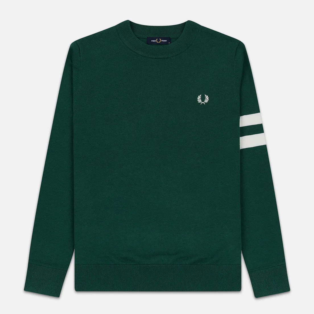 Fred Perry Мужской свитер Tipped Sleeve Crew Neck