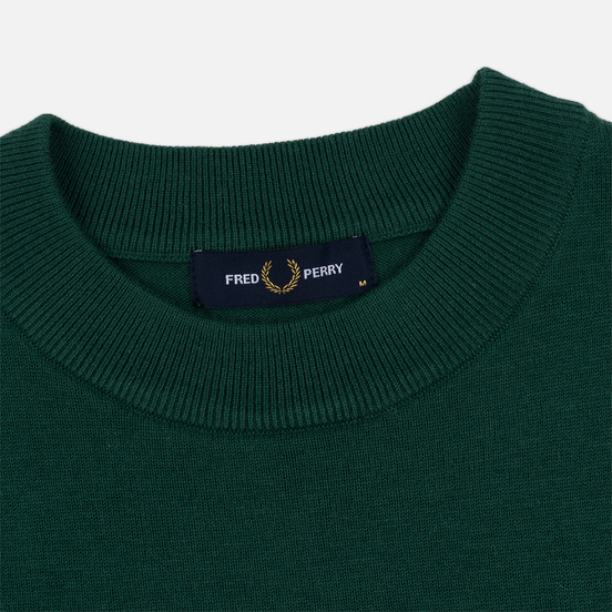Мужской свитер Fred Perry Tipped Sleeve Crew Neck Ivy