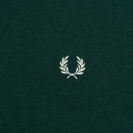 Мужской свитер Fred Perry Tipped Sleeve Crew Neck Ivy
