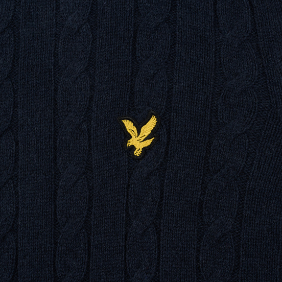 Мужской свитер Lyle & Scott Cable Jumper Dark Navy