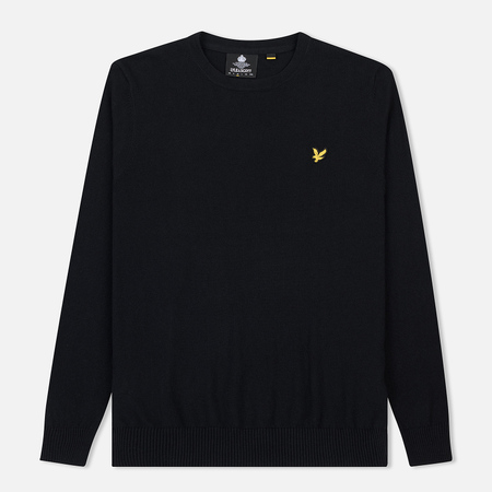 Мужской свитер Lyle & Scott Cotton Merino Crew Neck Jumper True Black