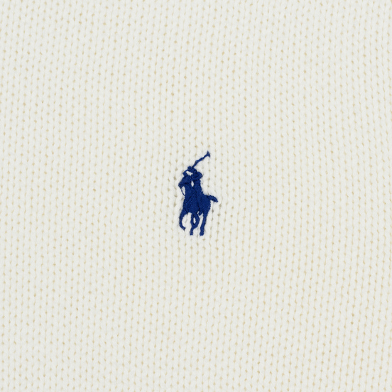 Мужской свитер Polo Ralph Lauren Classic Logo Cotton Crew Neck White