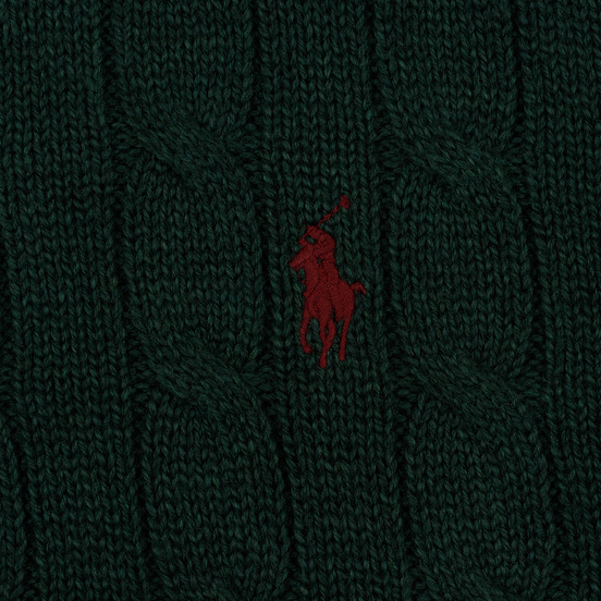 Мужской свитер Polo Ralph Lauren Crew Neck Cable Knit Scotch Pine Heather