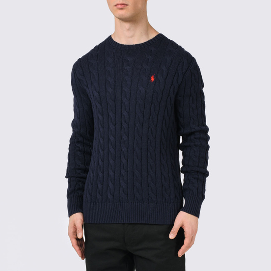 Мужской свитер Polo Ralph Lauren Driver Cotton Cable Hunter Navy