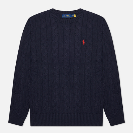 Мужской свитер Polo Ralph Lauren Driver Cotton Cable, цвет синий, размер L