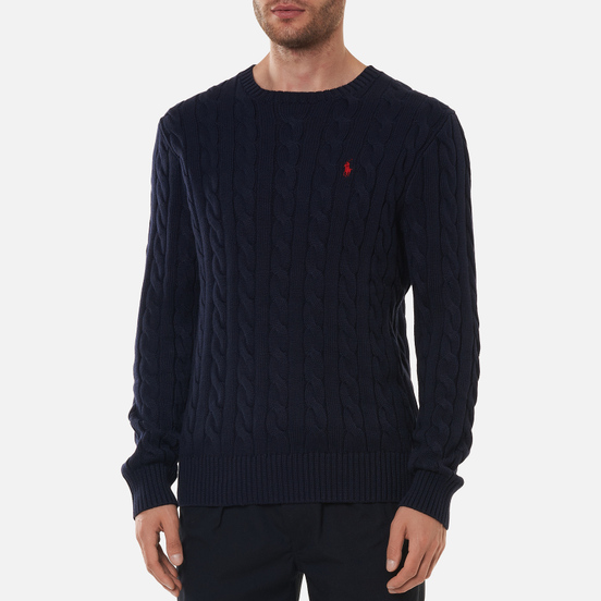 Мужской свитер Polo Ralph Lauren Driver Cotton Cable Hunter Navy