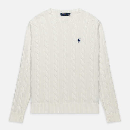 Мужской свитер Polo Ralph Lauren Driver Cotton Cable Old White