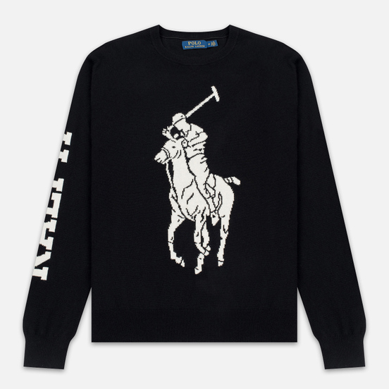 Мужской свитер Polo Ralph Lauren Loryelle Wool Big Polo Pony Black/Cream