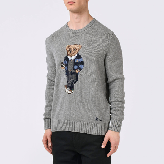 Мужской свитер Polo Ralph Lauren Polo Bear Cotton Grey Heather