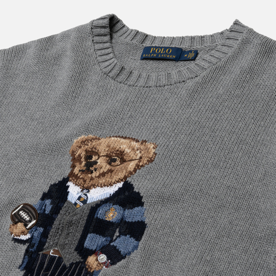 Мужской свитер Polo Ralph Lauren Polo Bear Cotton Grey Heather