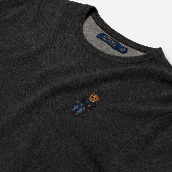 Мужской свитер Polo Ralph Lauren Polo Bear Merino Wool Dark Charcoal Heather