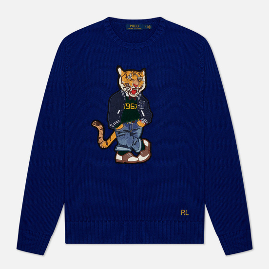 Мужской свитер Polo Ralph Lauren Polo Tiger Cotton Heritage Royal