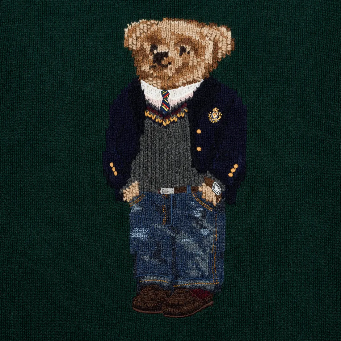 Polo Ralph Lauren Мужской свитер Preppy Bear Wool Blend