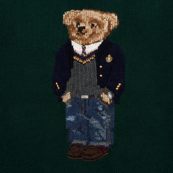 Мужской свитер Polo Ralph Lauren Preppy Bear Wool Blend Forrest Green