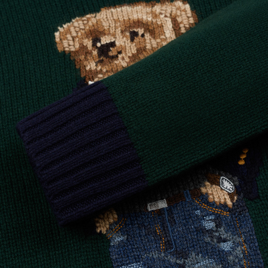 Мужской свитер Polo Ralph Lauren Preppy Bear Wool Blend Forrest Green