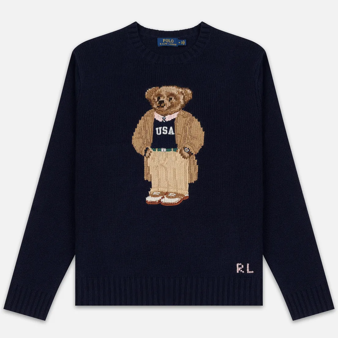 Polo Ralph Lauren Мужской свитер USA Polo Bear Wool Blend