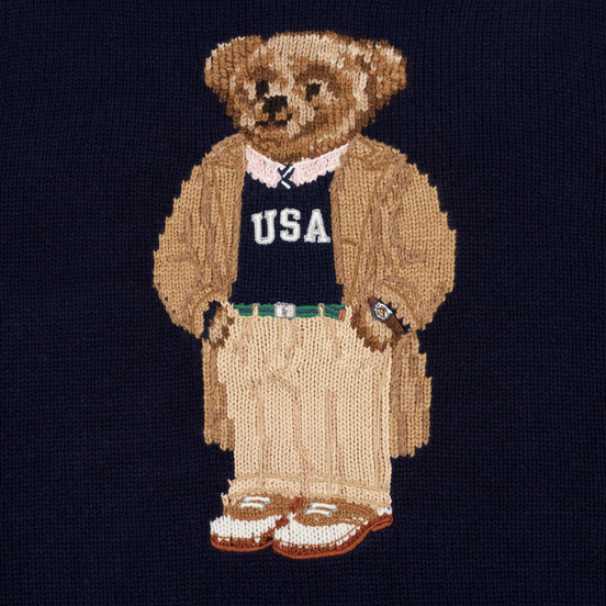 Мужской свитер Polo Ralph Lauren USA Polo Bear Wool Blend 710-766111-001