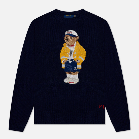 Мужской свитер Polo Ralph Lauren Yachting Bear Cotton Blend Navy Sailor