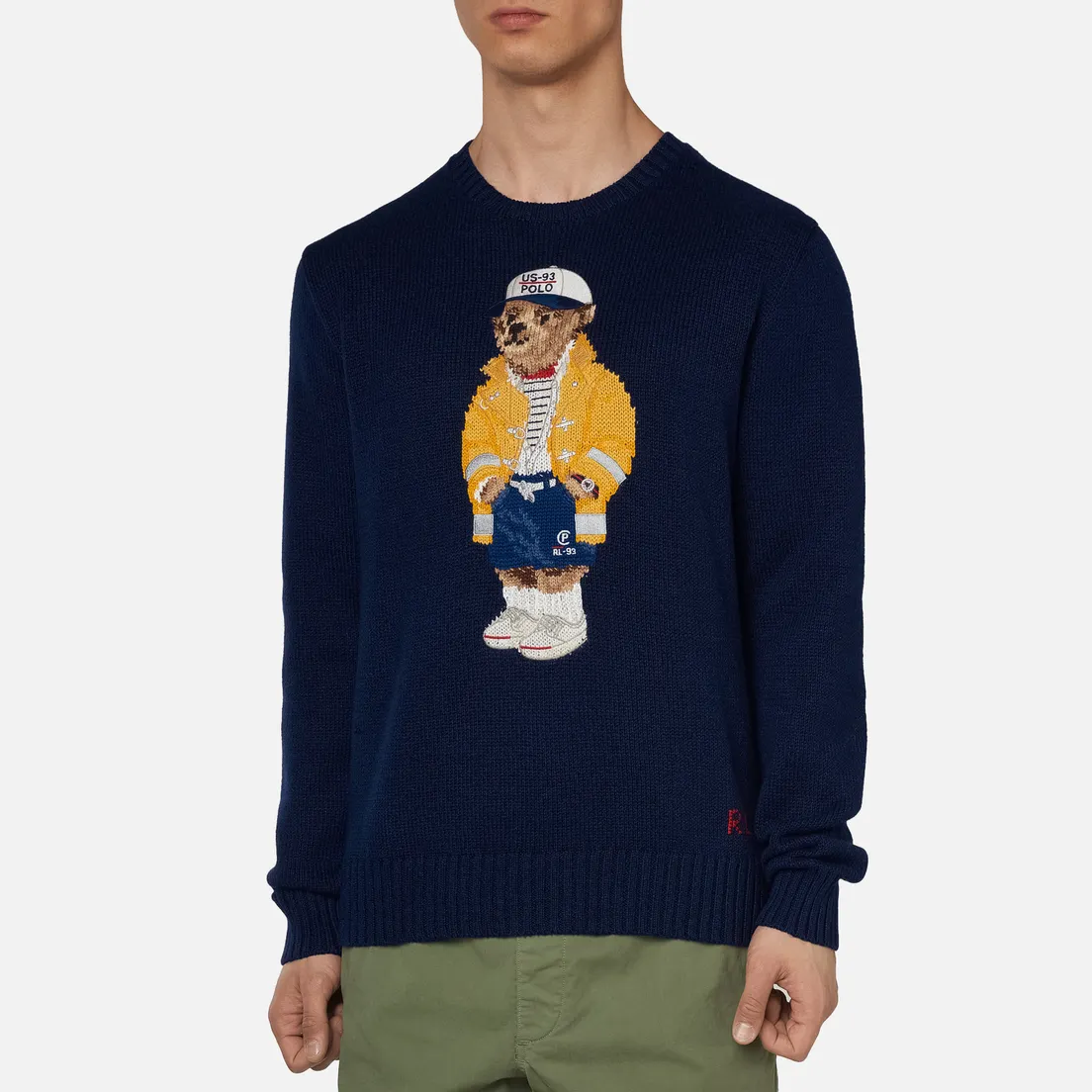 Polo Ralph Lauren Мужской свитер Yachting Bear Cotton Blend