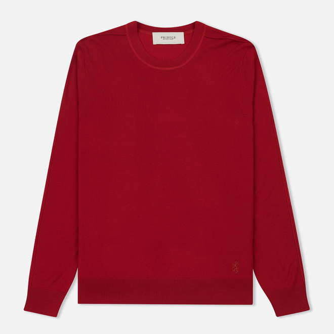 Мужской свитер Pringle of Scotland Round Neck Merino Wool Red