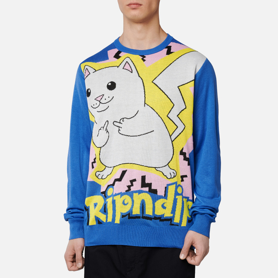 Мужской свитер RIPNDIP Catch Em All Blue