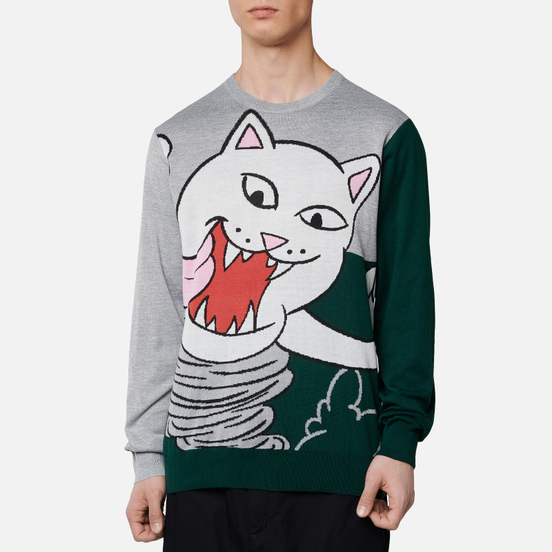 Мужской свитер RIPNDIP Nermanian Devil Heather/Green