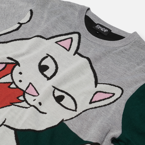 Мужской свитер RIPNDIP Nermanian Devil Heather/Green