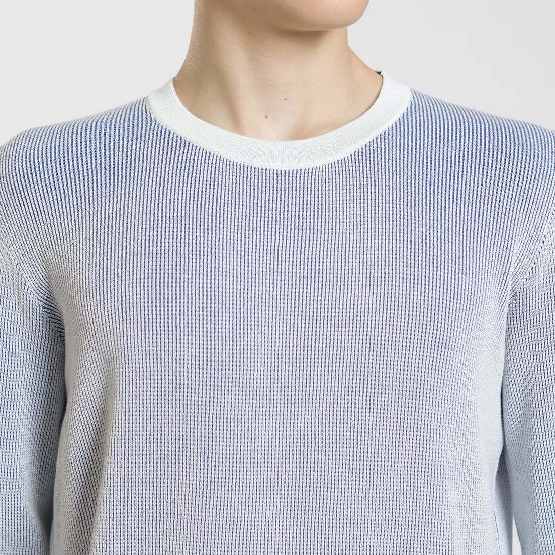 Stone Island Мужской свитер Bicolor Optical Ribbing Effect