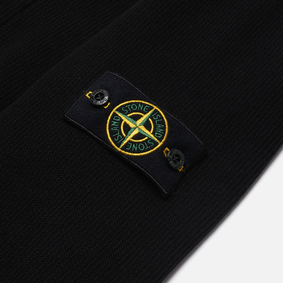 Мужской свитер Stone Island Cardigan Zip Terry Stitch Black