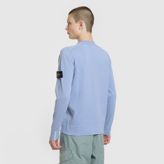 Мужской свитер Stone Island Classic Crew Neck Cotton Lavender