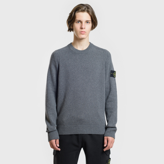 Мужской свитер Stone Island Classic Lightweight Wool Grey