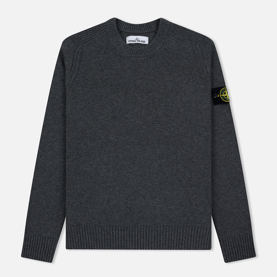 Мужской свитер Stone Island Classic Lightweight Wool Grey