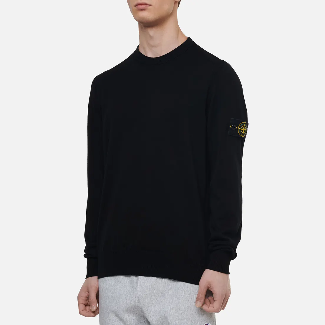 Stone Island Мужской свитер Crew Neck Smooth Cotton