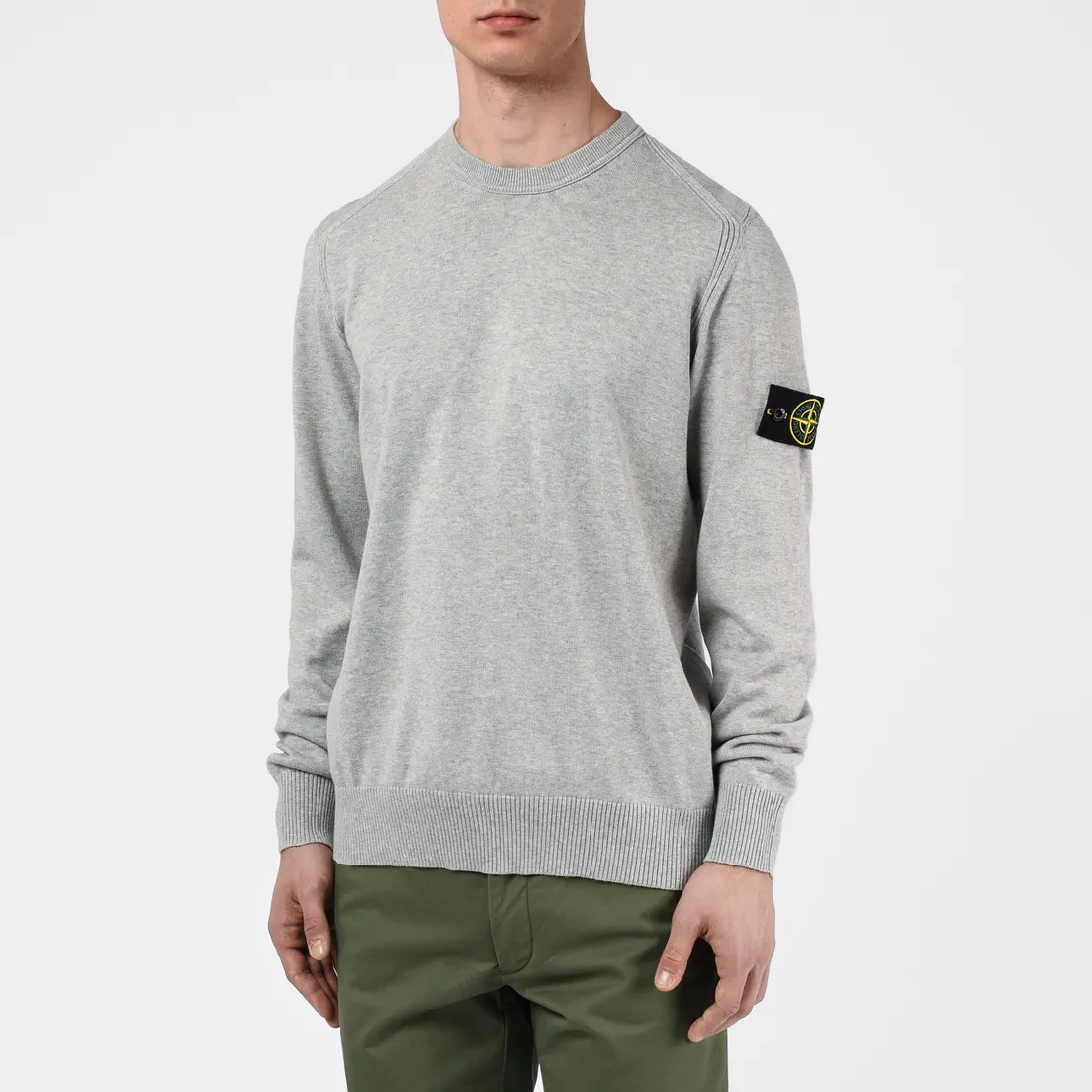 Stone Island Мужской свитер Crew Neck Smooth Cotton