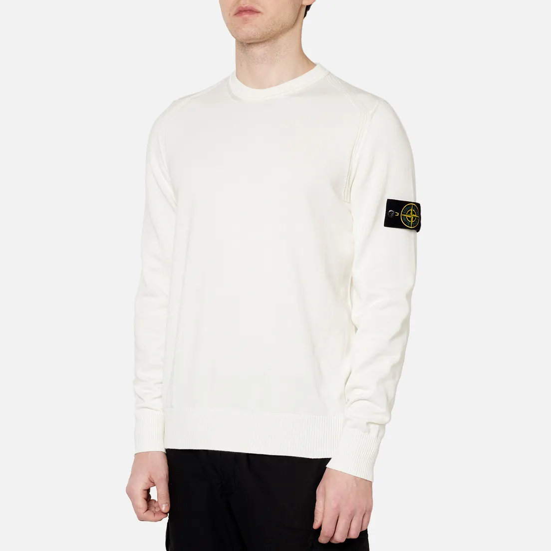 Stone Island Мужской свитер Crew Neck Smooth Cotton