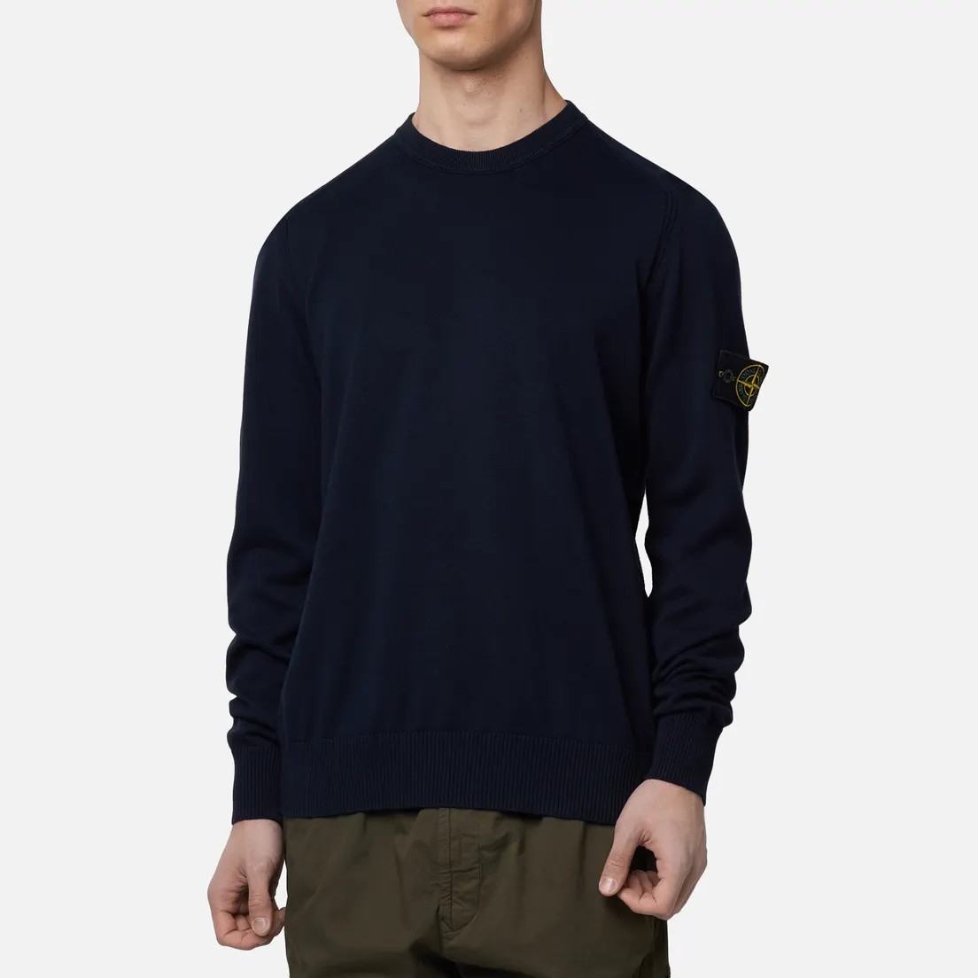 Stone Island Мужской свитер Crew Neck Smooth Cotton