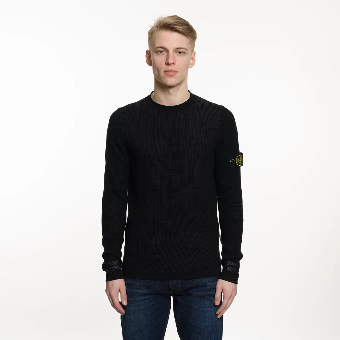 Stone Island Мужской свитер Crew Neck Two Different Coloured
