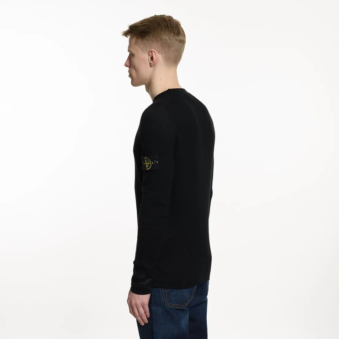 Stone Island Мужской свитер Crew Neck Two Different Coloured